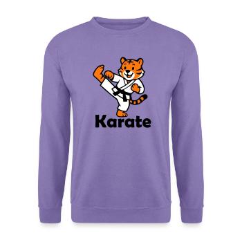 Karate Tiger - Unisex Pullover - Lavendel - Vorne