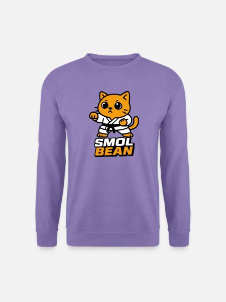 Katzenkämpfer im Dojo - Unisex Pullover - Lavendel