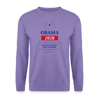 Wahljahr 2028 Satire Textdruck - Unisex Pullover - Lavendel - Vorne