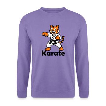 Karate Tiger - Unisex Pullover - Lavendel - Vorne