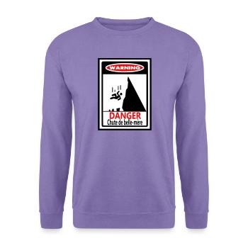 Warnung: Der Sturz der Schwiegermutter - Unisex Pullover - Lavendel - Vorne