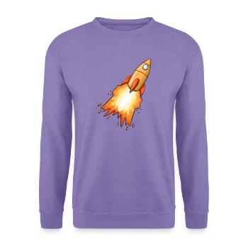 Rakete - Unisex Pullover - Lavendel - Vorne