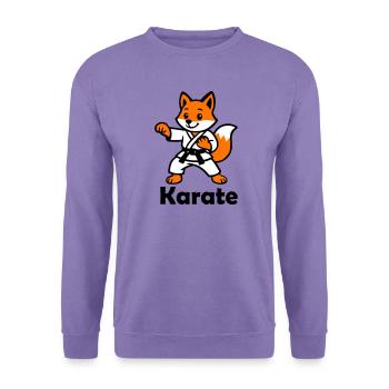 Karate Fuchs - Unisex Pullover - Lavendel - Vorne