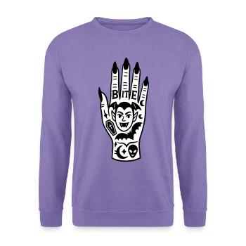 Vampir Hand - Unisex Pullover - Lavendel - Vorne
