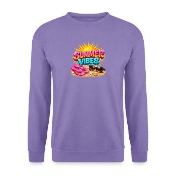 Sommerstimmung: Sommer-Sonnenschein-Atmosphäre - Unisex Pullover - Lavendel - Vorne