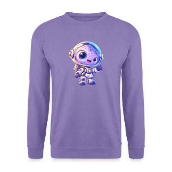 Kuscheliger Astronaut im All - Unisex Pullover - Lavendel - Vorne