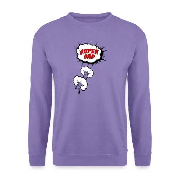 Super-Papa - Unisex Pullover - Lavendel - Vorne