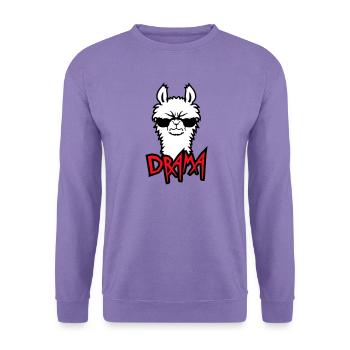 Lama Cool Wütend Sonnenbrille Pelzig Sauer Alpaka - Unisex Pullover - Lavendel - Vorne