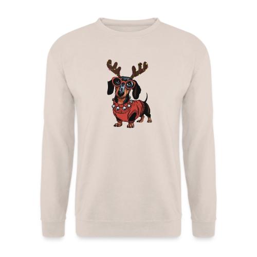 Süßer Weihnachts Dackel - Unisex Pullover