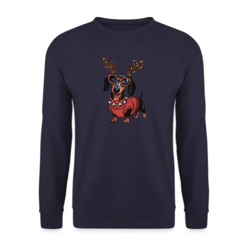 Süßer Weihnachts Dackel - Unisex Pullover