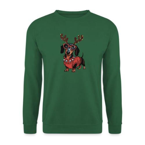 Süßer Weihnachts Dackel - Unisex Pullover