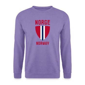 Norge – Norwegen - Unisex Pullover - Lavendel - Vorne