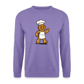 Lebkuchenkoch  - Unisex Pullover - Lavendel - Vorne