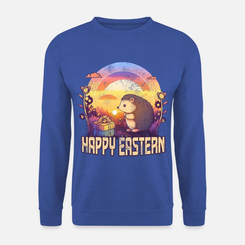 Happy Easter Hedgehogs - Unisex Sweatshirt - royal blue