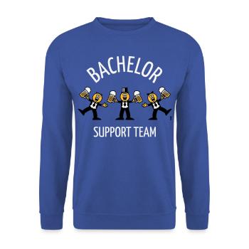 Équipe de soutien Bachelor (Caricature / Danse / F) - Sweat-shirt Unisexe - bleu royal - Devant - Alina (178cm) & Michal (187cm)