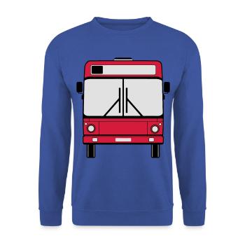Busfahrer Bus Omnibus Schulbus Bus , Stadtbus (25) - Unisex Pullover - Royalblau - Vorne - Alina (178cm) & Michal (187cm)