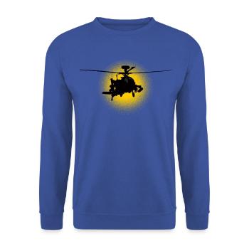 Apache - Unisex Pullover - Royalblau - Vorne - Alina (178cm) & Michal (187cm)