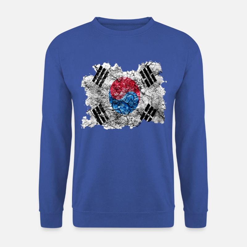 Korea (Süd-) Vintage Flagge - Unisex Pullover - Royalblau