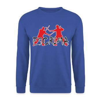 Escrima Sparring - Unisex Pullover - Royalblau - Vorne - Alina (178cm) & Michal (187cm)