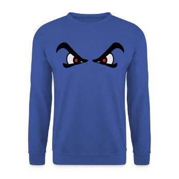 Zorn - Unisex Pullover - Royalblau - Vorne - Alina (178cm) & Michal (187cm)