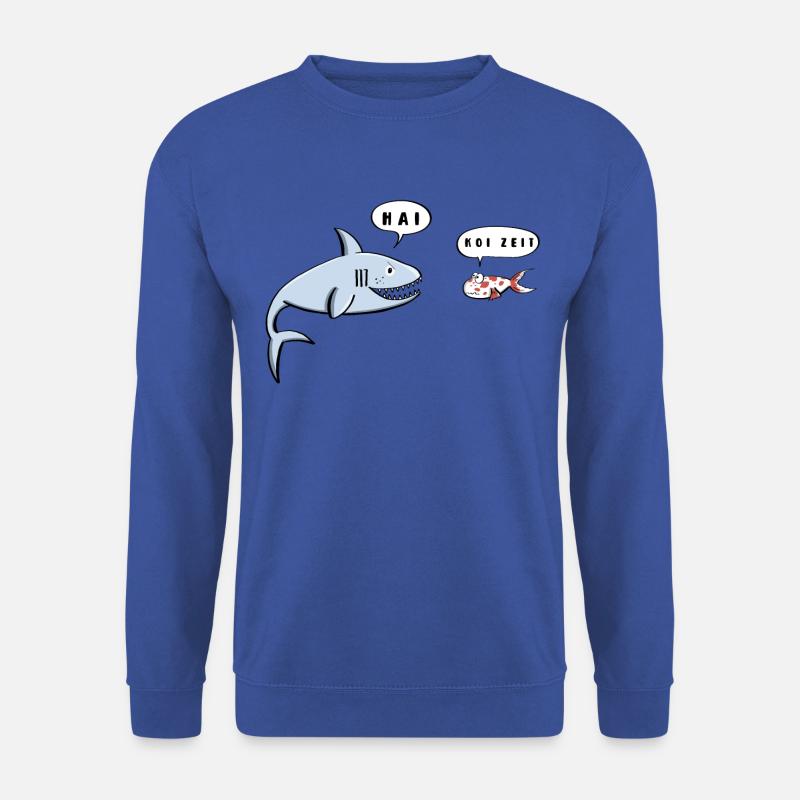 Hai Und Koi I Lustige Sprüche I Fische Geschenk - Unisex Pullover - Royalblau