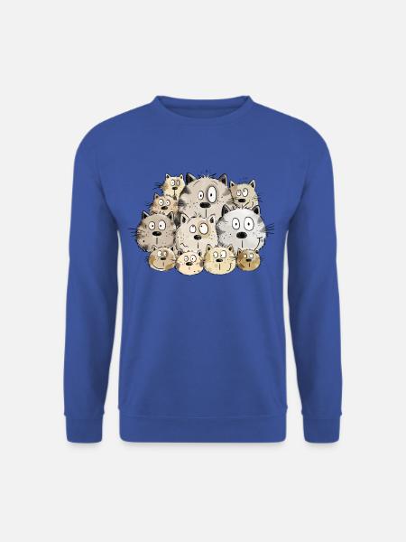 Chats drôles I chaton chat cadeau me manque - Sweat-shirt Unisexe - bleu royal