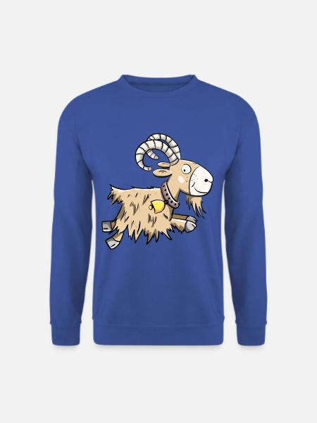 Sprunghafte Ziege I Widder I Ziegenbock Geschenk - Unisex Pullover - Royalblau