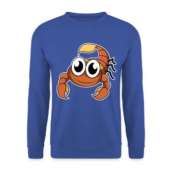 Lustiger Skorpion - Unisex Pullover - Royalblau - Vorne - Alina (178cm) & Michal (187cm)