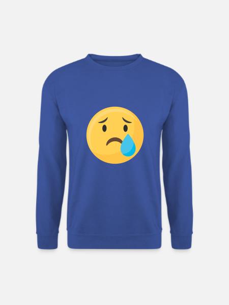 Emoticon Emoji Tränengesicht - Unisex Pullover - Royalblau