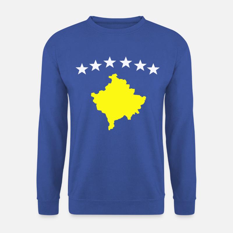 Kosovo Flagge - Unisex Pullover - Royalblau