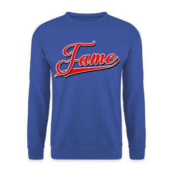 fame fameous berühmt beliebt gewinner bekannt - Unisex Pullover - Royalblau - Vorne - Alina (178cm) & Michal (187cm)
