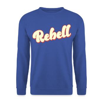 rebel dieb rowdy rebell bandit hustler gang crime - Unisex Pullover - Royalblau - Vorne - Alina (178cm) & Michal (187cm)