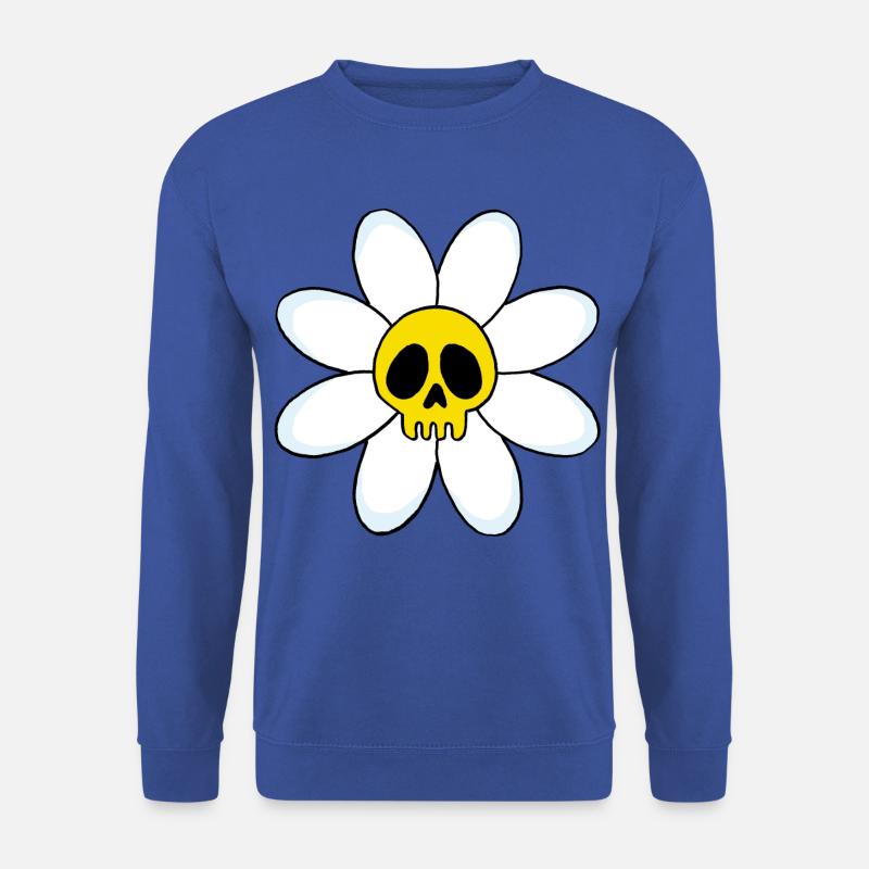 Blumenschädel - Unisex Pullover - Royalblau