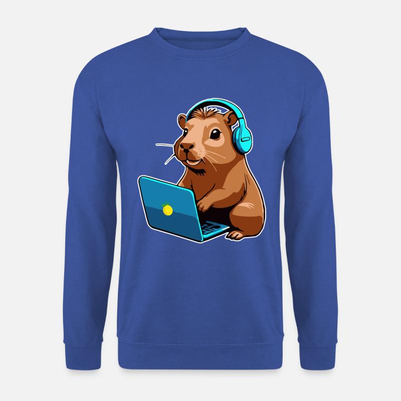 Capybara Programmierer Coder Computer - Unisex Pullover - Royalblau
