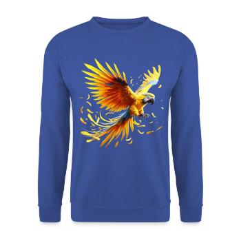 Ara (01) - Unisex Pullover - Royalblau - Vorne - Alina (178cm) & Michal (187cm)