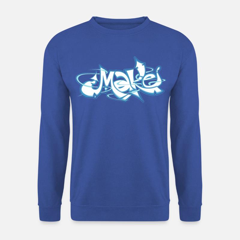 Blue word make graffiti - Unisex Sweatshirt - royal blue