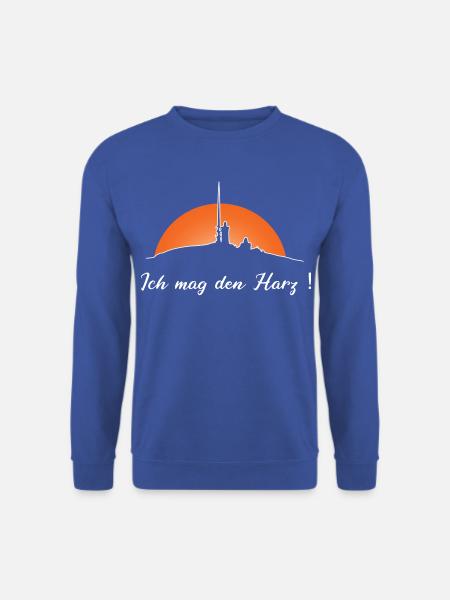 Ich mag den Harz -Brocken - Unisex Pullover - Royalblau