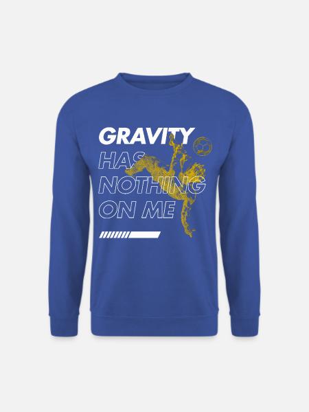 Schwerkraftloser Fallrückzieher – Fußballfieber - Unisex Pullover - Royalblau