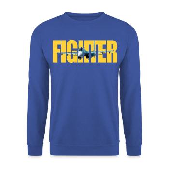 Fighter Su-27 - Unisex Pullover - Royalblau - Vorne - Alina (178cm) & Michal (187cm)