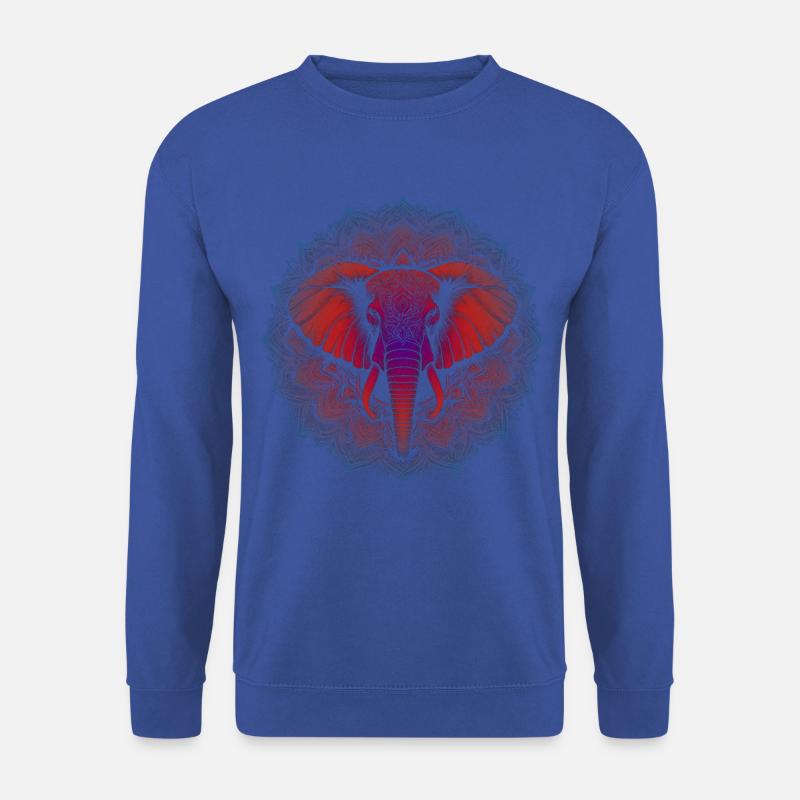 Trifecta Tugenden Mandala - Unisex Pullover - Royalblau