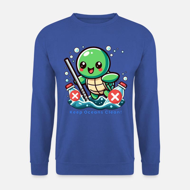 Halten Sie die Ozeane sauber - Unisex Pullover - Royalblau