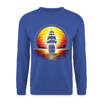 Voilier Sunset Adventure - Sweat-shirt Unisexe - bleu royal - Devant - Alina (178cm) & Michal (187cm)