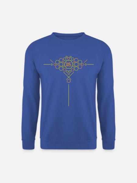 Nerd Hex Muster Gradient - Unisex Pullover - Royalblau
