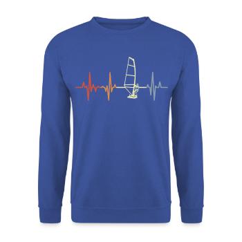 4. Juli USA Cheerleaderin - Unisex Pullover - Royalblau - Vorne - Alina (178cm) & Michal (187cm)