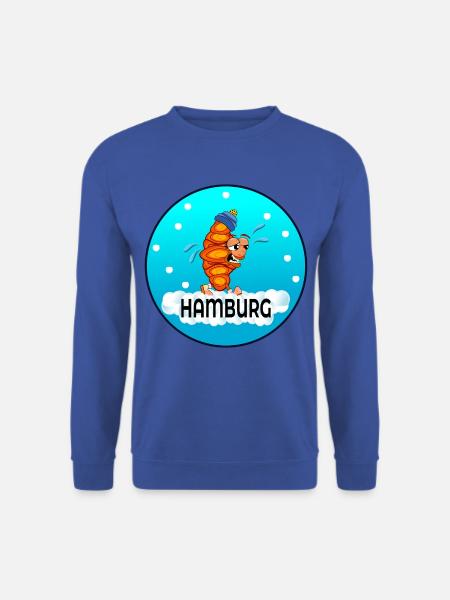 WINTER SCHNEE HAMBURG FRANZBRÖTCHEN - Unisex Pullover - Royalblau
