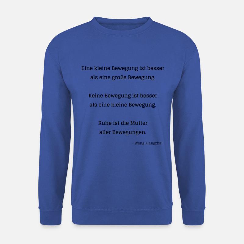 Eine kleine Bewegung - Unisex Pullover - Royalblau