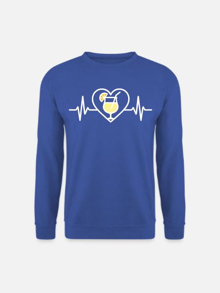 Piña Colada Heart Tropical Cocktail - Unisex Sweatshirt - royal blue