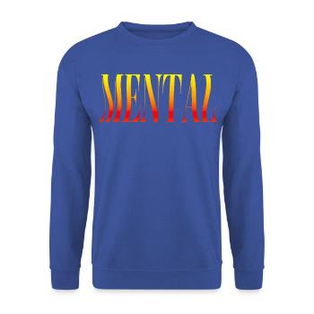 geistig - Unisex Pullover - Royalblau - Vorne - Alina (178cm) & Michal (187cm)