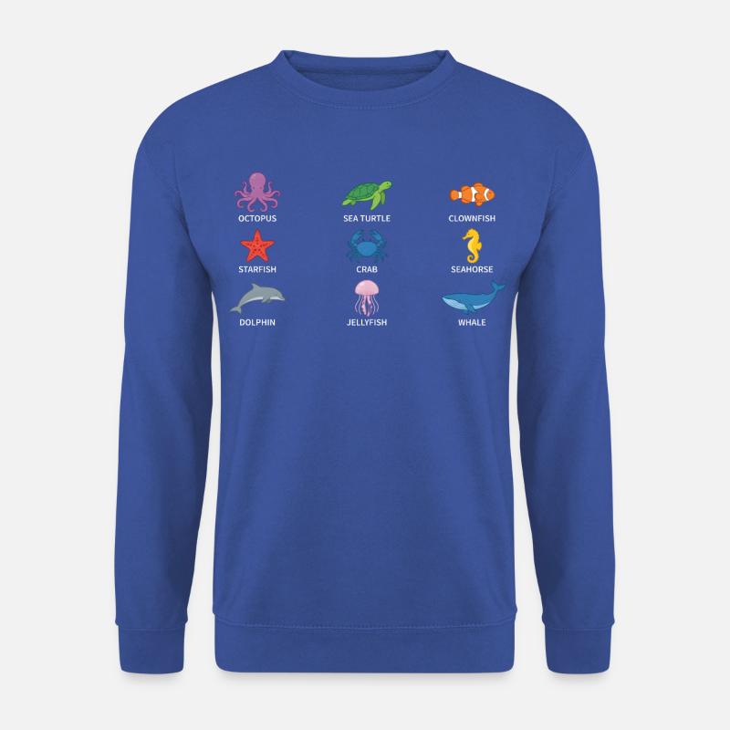 Unterwasser Tierwelt Design - Unisex Pullover - Royalblau