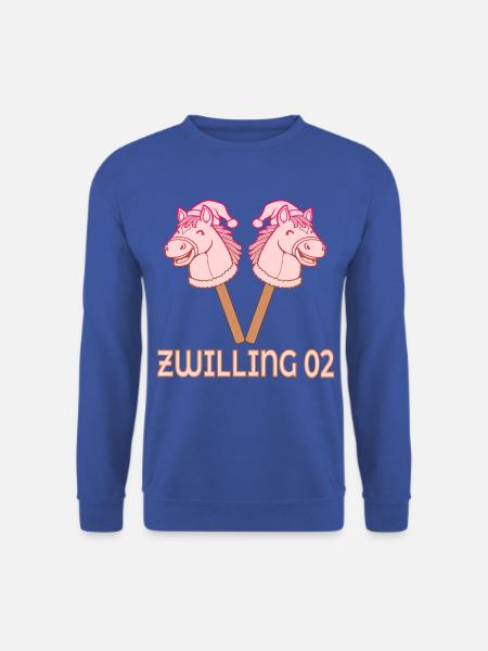 Weihnachten Zwillinge Steckenpferde 02 - Unisex Pullover - Royalblau